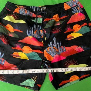 New size XL Abel Macias Mid Length Swim Trunks SCOTCH & SODA